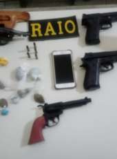 BPRaio apreende arma de fogo e três simulacros em festa no Cariri