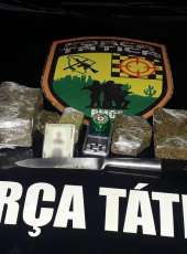 Homem é preso em flagrante pela PMCE com quase dois quilos de maconha