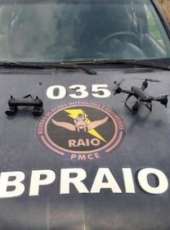 PMCE captura homem com mandado de prisão por homicídio e recupera drone em Aquiraz