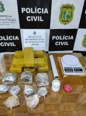 Homem com 5,5 kg de drogas é preso pela PC-CE em Maranguape