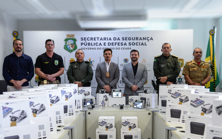 SSPDS adquire 50 drones para serem aliados em ações das Forças de Segurança do Ceará