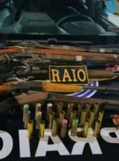PMCE prende idoso por posse irregular de sete espingardas no município de Jardim