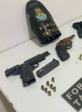 Polícia Militar prende dupla com armas e munições em Fortim