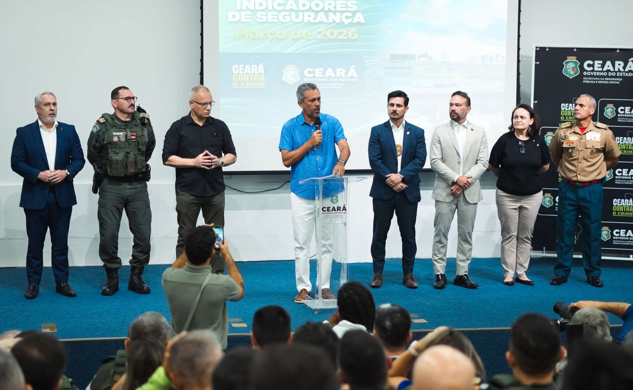 Ceará encerra março com redução de 44,9% no índice de mortes violentas; roubos também caíram 46,2%