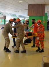 Forças de Segurança participam da simulação da Força Nacional do SUS voltada para incidentes com múltiplas vítimas